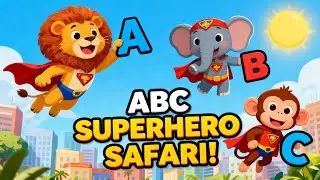 Песенка про супергероев в стиле сафари ABC | Изучаем алфавит с DodoVerse | Веселый алфавит суперг...
