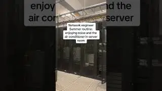 Network engineer Summer routine: Listen to the music of server, enjoying the air conditioner