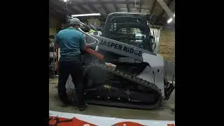Installing Dirty Graphix Equipment Vinyl Wrap on Bobcat T66 Time Lapse