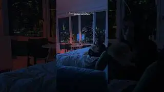A Cozy Movie Night & Manhattan Skyline Cure Everything ✨#nyc #home #apartment