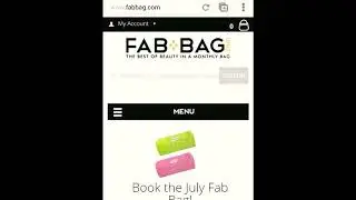 FAB BAG Beauty Subscription Box Jun 2018
