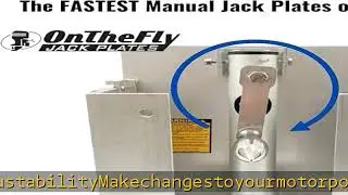 Adjustable Manual Boat Jack Plate &ndash; High Grade Marine Aluminum &ndash; Standard Unit - for up to 30hp Out