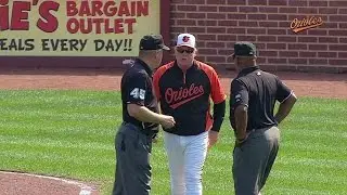 STL@BAL: Showalter tossed in 7th after arguing call