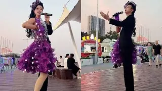Do you like me as a boy  #Double faced #Multi talented #Outdoor singing