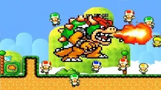 New Super Bowser World HD: BEST BOWSER GAME: World 1: Grass Land Part 1