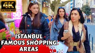 Turkey istanbul 2023 Sisli District Nisantasi Shopping Area Taksim 19February Walking Tour Travel 4K