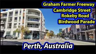 Driving Video [4K]: from Cannington to Subiaco to Dalkeith (Perth, Australia) || Sunday Drive