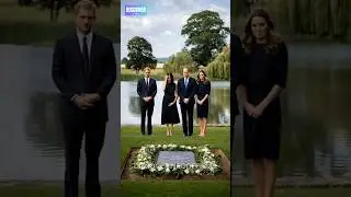 Visiting the grave of the late princess#princesscatherine #princeharry #princewilliam #meghanmarkle