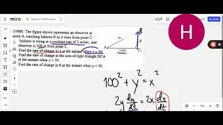 A Rising Balloon Related Rates Problem (AP Calculus Exam Prep)