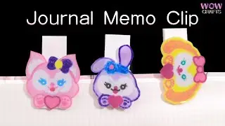 DIY Journal Memo Clip Kawaii Linabell Stellalou Clip for Journal Homemade Paper Clip | Wow Crafts