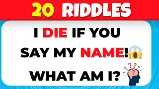 20 Toughest Riddles Ever 🤯 | Brain-Busting IQ Challenge & Teasers!