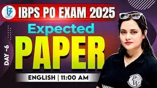 IBPS PO Preparation 2025 | IBPS PO English Expected Paper | by Rupam Ma'am #6