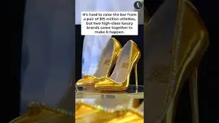 The World's Most Expensive Shoes | Passion Jewellers x Jada Dubai Diamond Shoes 👠👠 #shorts #luxury
