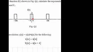 Class 12  - Signals Practice midterm and solving dfQ  -  Faculty of Engineering, AIMST University.