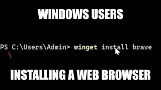 windows users installing a web browser #shorts