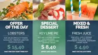 Favorite Restaurant Display After Effects Template