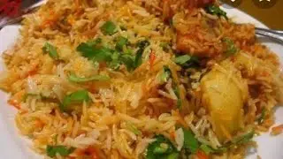 How to make simple biryani recipe# with hiba zia vlog