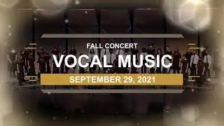 SCPA Fall Vocal Music Concert, Sept. 29, 2021