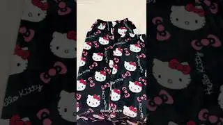 Shop the pajamas link in bio 🖤 #hellokittyaddict #hellokitty #sanrio #hellokittystuff #pajamas