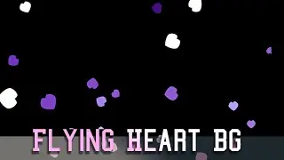 #Purple Flying Heart | Royalty Free Footage | Motion Graphics | Free Moving Heart Dynamic Animation