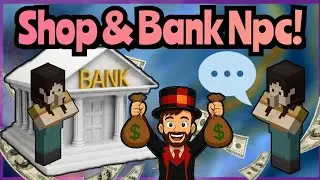 💱Shop & 💰Bank Npc - Multidialog💬 | Minecraft Bedrock Command Tutorial (1.21)