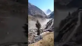 Tapovan Power Project damaged after a massive flood in #Chamoli district of #Uttarakhand. انڈیا لداخ