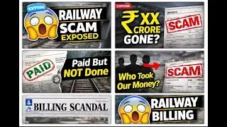 ❌ Railway Scam Exposed 😱✅ Railway Billing Scam Explained | How Fake Bills Loot Public Money