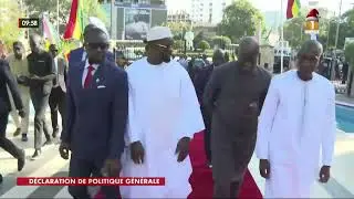DPG : Arriv&eacute;e du PM Ousmane Sonko &agrave; l&rsquo;Assembl&eacute;e Nationale