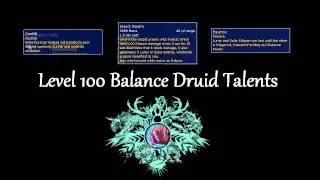 Balance Druid Bafflement - Level 100 Talents