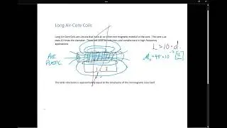 Long Air Core Coil Inductor Transformer Magnetic Circuit High Frequency What Is