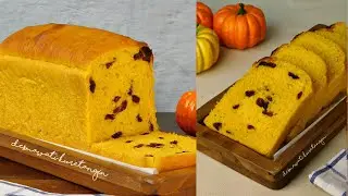 Roti Tawar Tanpa Ragi Instan | Pumpkin Sourdough Bread with Yeast Water Cranberry 