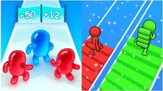 Join Blob Clash 3D VS Bridge Race 3D Gameplay || New Game Max Level Gameplay || Mobile Game's 2025