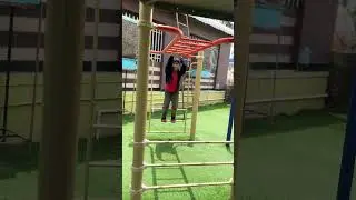 Hanging bars and pull-ups | monkey bars in kids park | #viral #trending