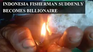 JACKPOT ! WHALE VOMIT WORTH ALMOST $240,000 FOUND BY INDONESIA FISHERMAN (AMBERGRIS)
