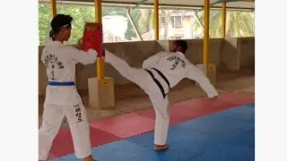 #shorts ITF Taekwondo Double Turning Kick  360Degree Back Kick.