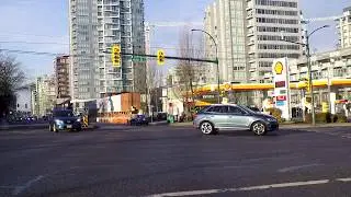 Driving in Vancouver BC Canada - Victoria Drive to Mount Pleasant - Winter Morning - City Life