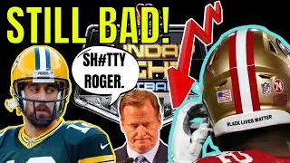 NFL TV Ratings ARE TERRIBLE vs 2020 & WORSE vs 2018! DISASTEROUS SUNDAY NIGHT FOOTBALL NUMBERS!
