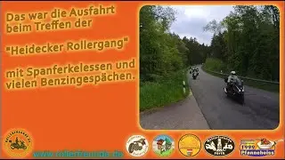 Heidecker Rollergang Rollertreffen der Rollerfreunde mit Ausfahrt und Spanferkel essen