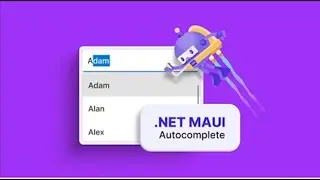 .NET Maui Apps | How to use Auto Complete View in Mobile and Desktop Applications