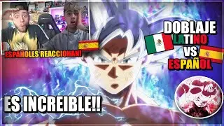 🇪🇸ESPAÑOLES REACCIONAN al DOBLAJE LATINO de DRAGON BALL!🇲🇽 GOKU ULTRA INSTINTO DOMINADO!