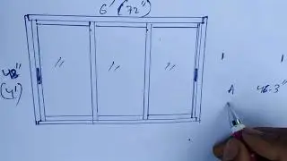 learn 3track sliding window material cutting measurement/sliding window material cutting method a...