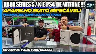 XBOX S&Eacute;RIES S/X E PS4 DE VITRINE! APARELHOS MUITO IMPEC&Aacute;VEL! MIAMI GAMES