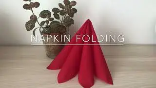 Dekoracija od salvete - &scaron;koljka brzo i jednostavno | napkin folding SEASHELL fast & easy