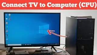 How To Connect CPU To Smart Tv | Computer Ko LED TV Se Kaise Connect Kare| Vga to HDMI |
