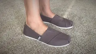 TOMS Ash Canvas Women's Classic Shoes Unboxing And Review