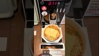 Cheese Buldak Ramen | Korea 24h Unmanned Ramen Store | 한국 24시 무인 라면 치즈 불닭볶음면 #korea #buldak