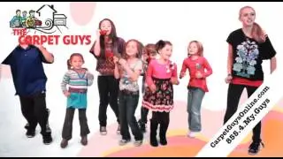 dancing kids sing cute tv commercial and do the carpet guys carpeting dance