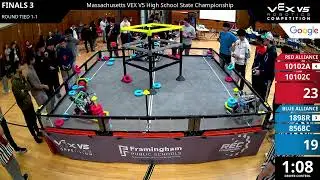 Massachusetts Regionals : Final #1-3 - 10102A & 10102C vs 1898R & 8568C - Auton + Driver