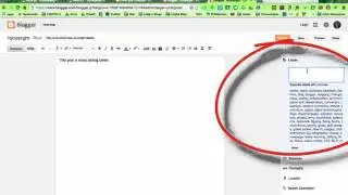 Making labels on Blogger