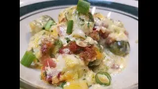 Cheesy Bacon Brussel Sprouts